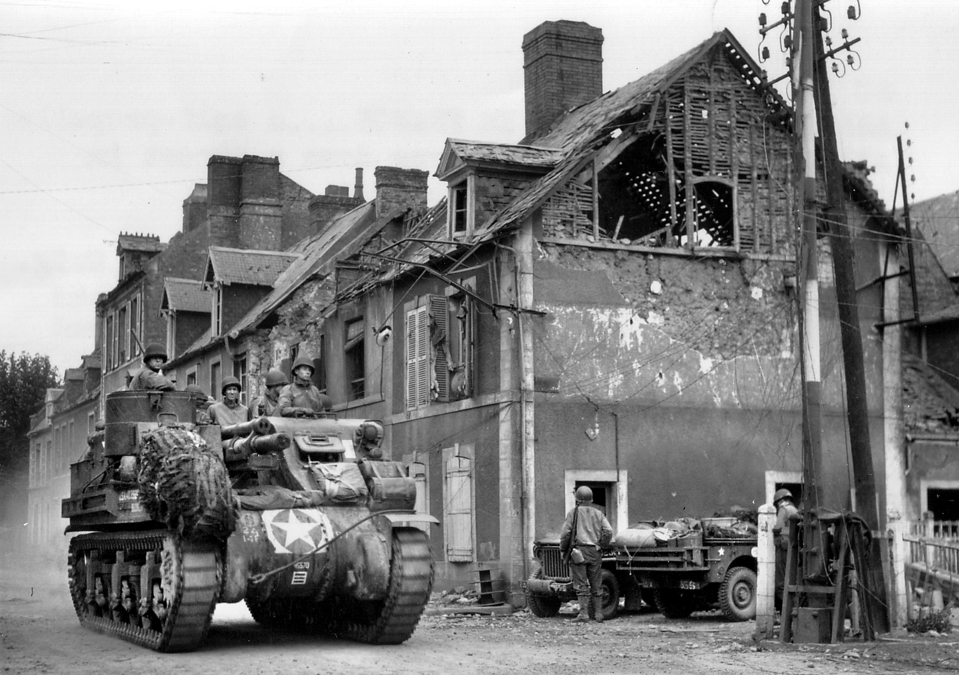 World War Two block - M7 Priest at Carentan