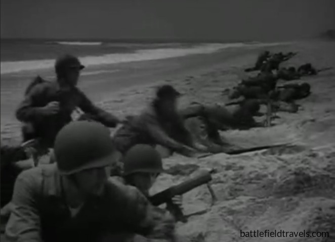 There are no actual images of teh Goettge Patrol, but it was quite vividly depicted in the 1943 movie 'Guadalcanal Diaries', based on Richard Tregaskis’s book.